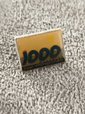 Pin's vintage "1000 hectares pour entreprendre" rectangulaire, années 90