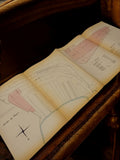 Plan ancien Marseille Jardin du Pharo vintage 1930 travaux publics hydraulique