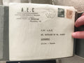 Lettre philatélique 1967 A.E.C. chimie timbres oblitérés Italie France