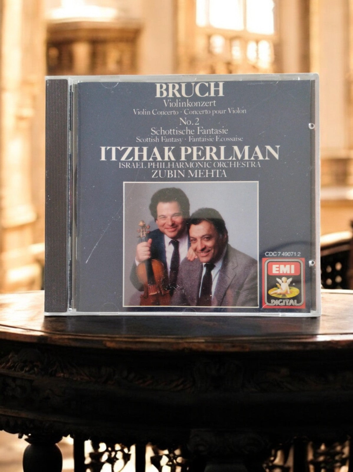 CD classique EMI Bruch Perlman Mehta Fantaisie écossaise vintage