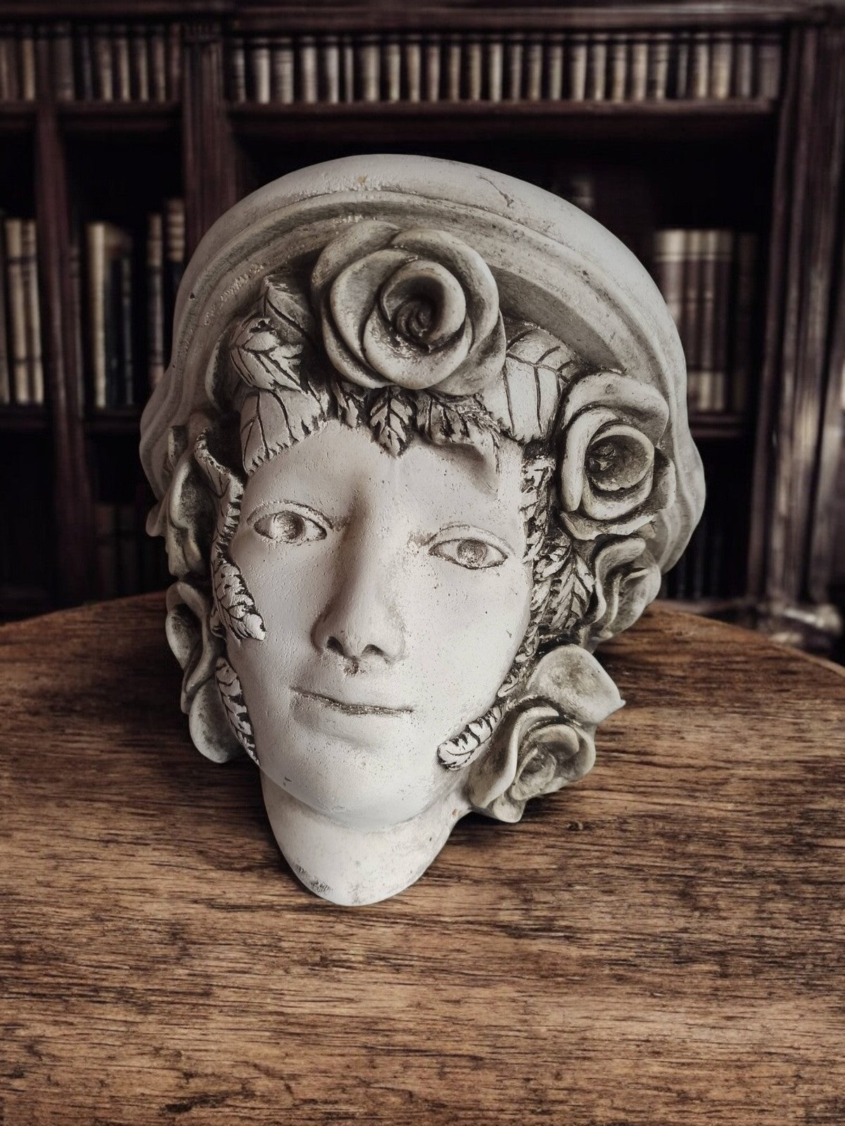 Old plaster statue Vintage old retro decor collectible used item
