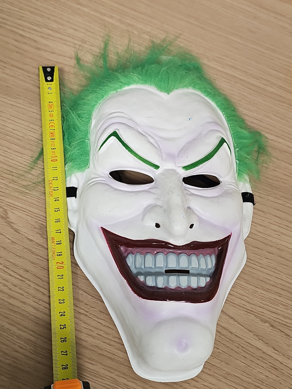 Masque Joker vintage cheveux verts cosplay Batman ancien style rue original