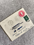 Lettre timbrée Royaume-Uni 1954 oblitération London F.S., philatélie