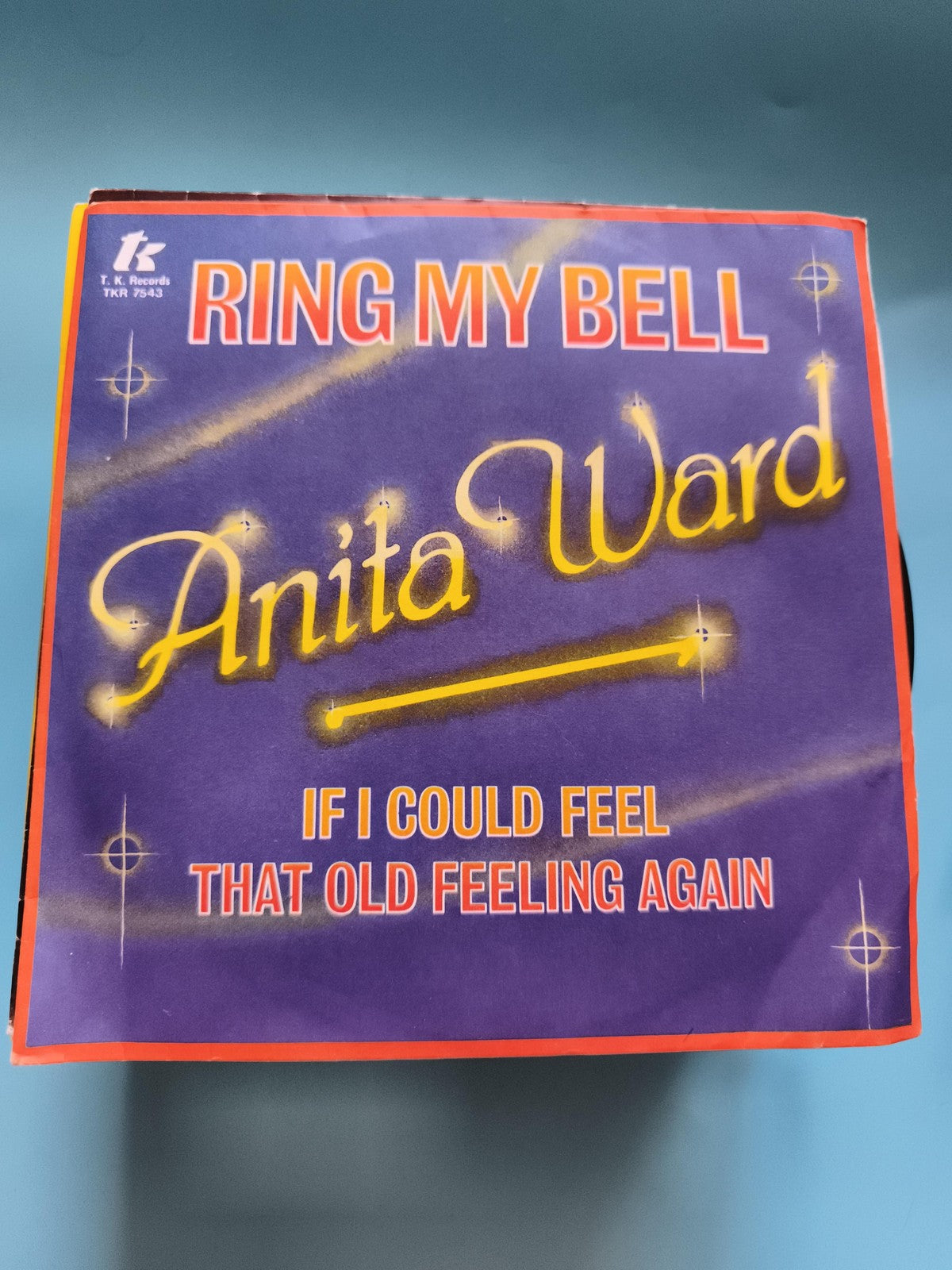 Vinyle 45 tours Anita Ward Ring My Bell T.K. Records pochette couleur