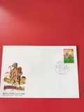 Enveloppe philatélie Corée 1993 timbre Musique illustration paysan FDC