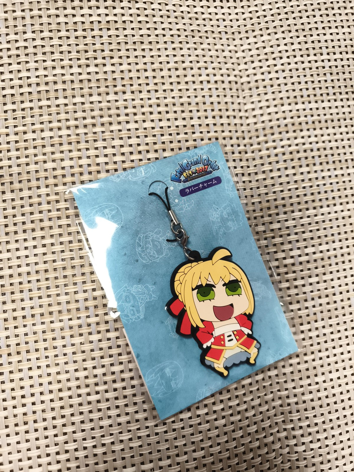 Porte-clés Fate Grand Order Ichiban Kuji 2017, strap caoutchouc, Saber Nero