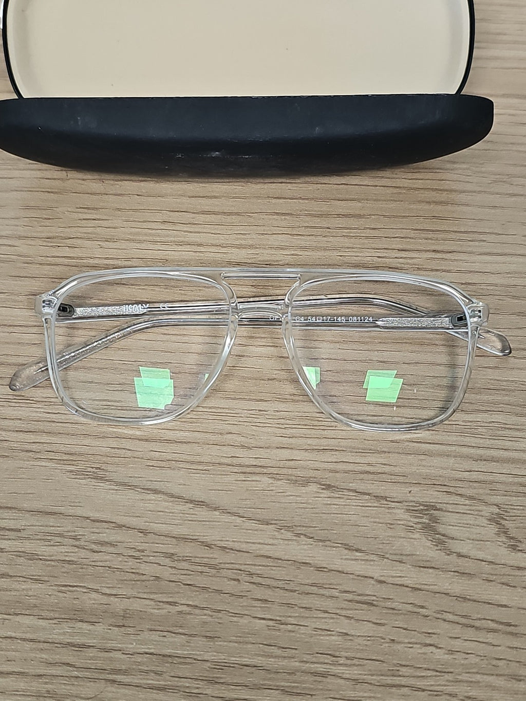 Lunettes de vue vintage OP292 monture transparente rétro années 80