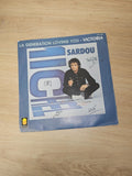 Vinyle 45 tours ancien Michel Sardou, disque vintage rétro, collection musique