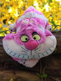 Peluche Cheshire Cat Disney Store rose rayé Alice au Pays des Merveilles