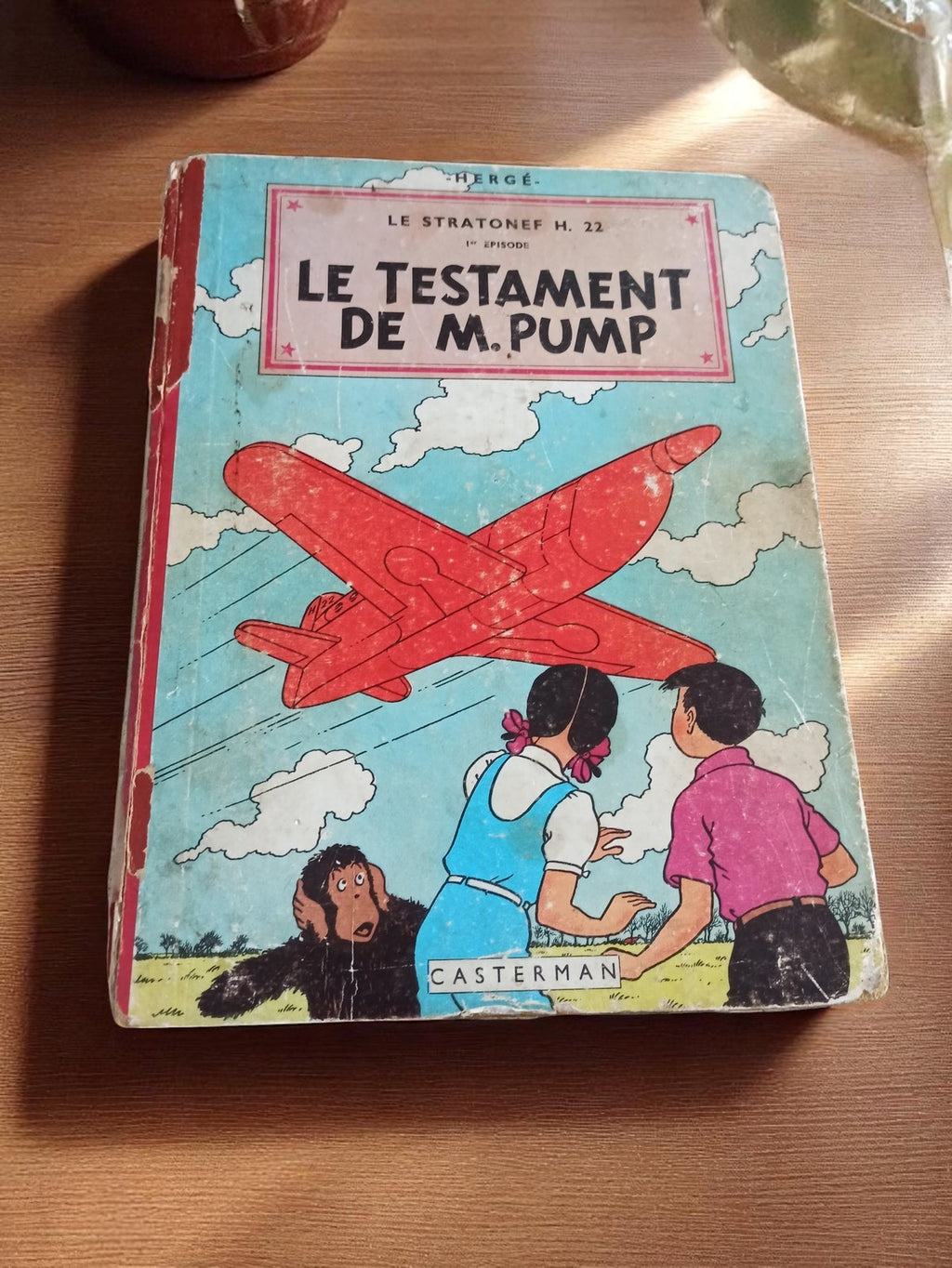 Bande dessinée Le testament de M. Pump Hergé Casterman édition vintage rare