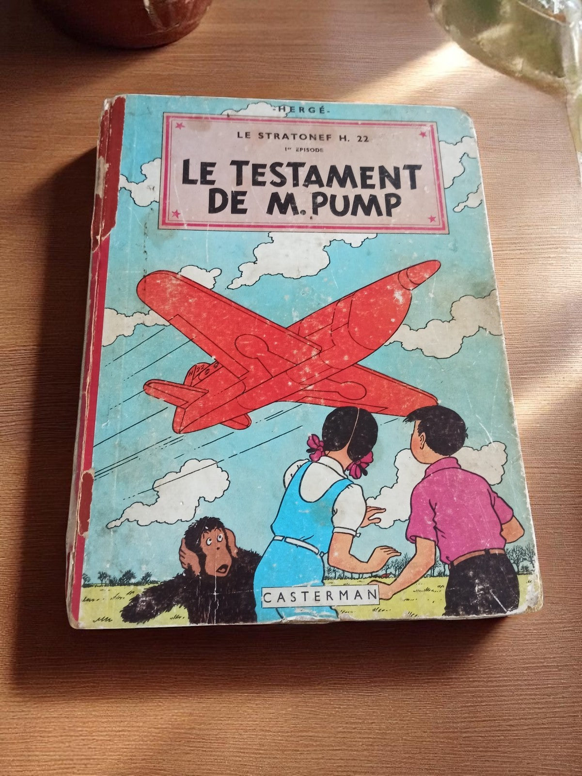 Bande dessinée Le testament de M. Pump Hergé Casterman édition vintage rare