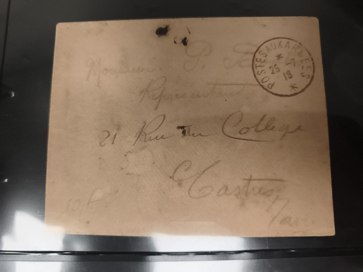 Lettre militaire POSTES AUX ARMEES 1918 Castres philatélie cachet postal