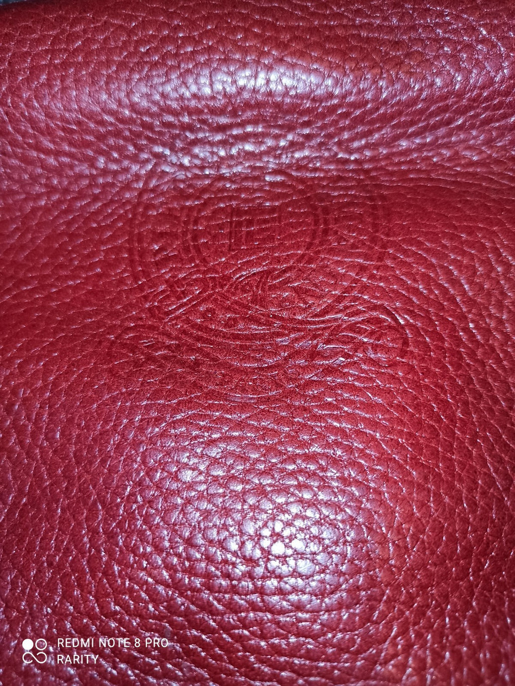 Sac bandoulière Balmain Paris cuir rouge grainé logo femme