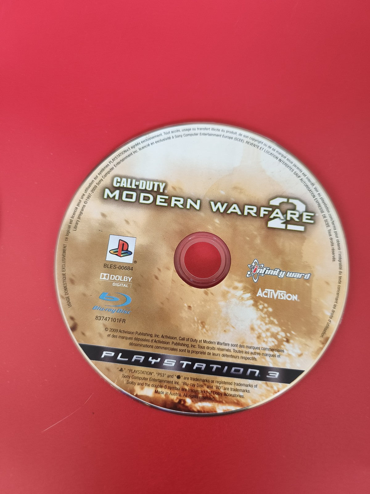CD jeu PS3 Call of Duty Modern Warfare 2 disque seul pour console Playstation 3