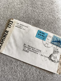 Lettre affranchie USA 1942, cachet Schenectady, Air Mail, étiquette Par Avion, p