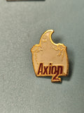Pin's vintage Axion 2 fantôme blanc, ancien badge collection (Ref 14)