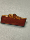 Vintage pin's Flodor rouge publicitaire Blondes à Croquer collection (Ref 13)
