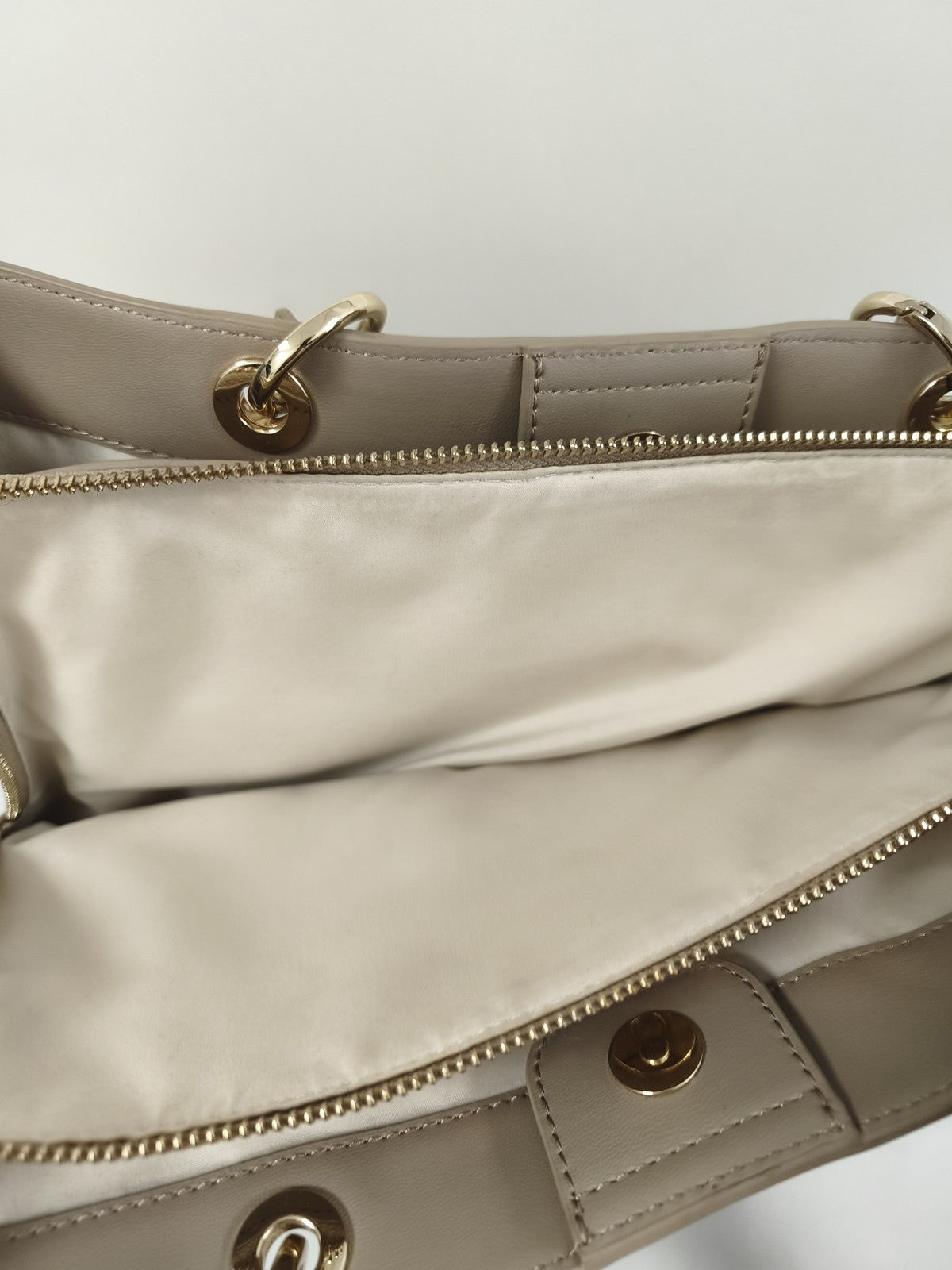 Tommy Hilfiger sac à main beige élégant femme, cabas porté épaule occasion