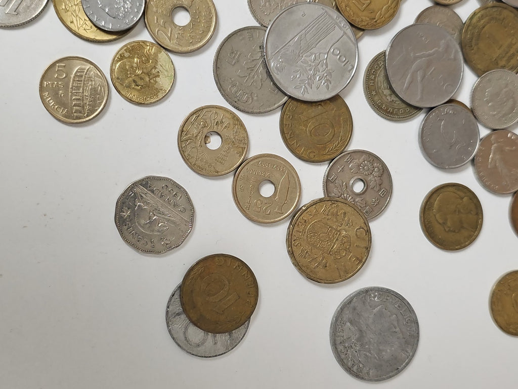 Gros lot vintage de pièces anciennes diverses pour collection, bricolage ou déco