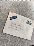 Lettre affranchie France Par Avion, timbre Brantôme, cachet postal Philatélie