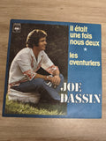 Vinyle 45T Joe Dassin Il était une fois nous deux Les Aventuriers pochette bleue