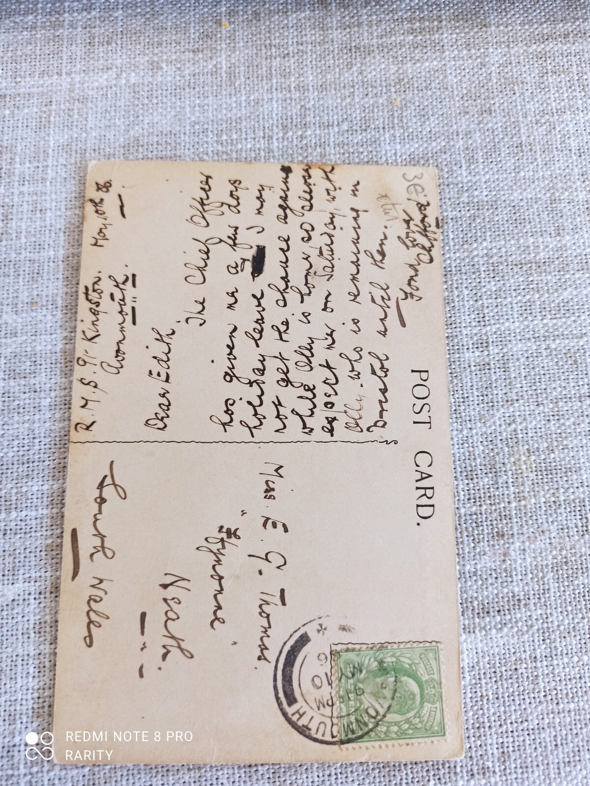 Carte postale navire Imperial Mail, West India Mail Service, paquebot historique