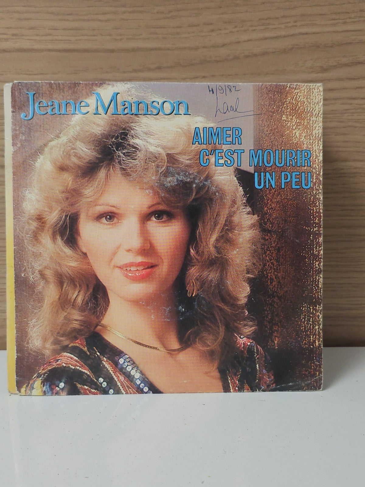 Vintage 45 tours Jeane Manson disque ancien chanson française collection rétro