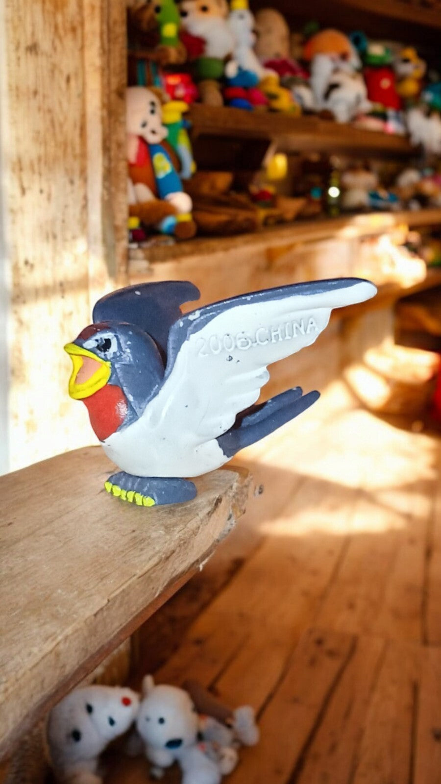 Figurine Pokémon Nirondelle 2005 PVC oiseau bleu rouge vintage jouet décor