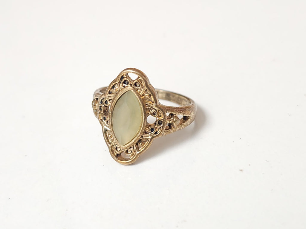 Bague vintage ancienne émaillée taille 54 collection rétro bijou d?occasion