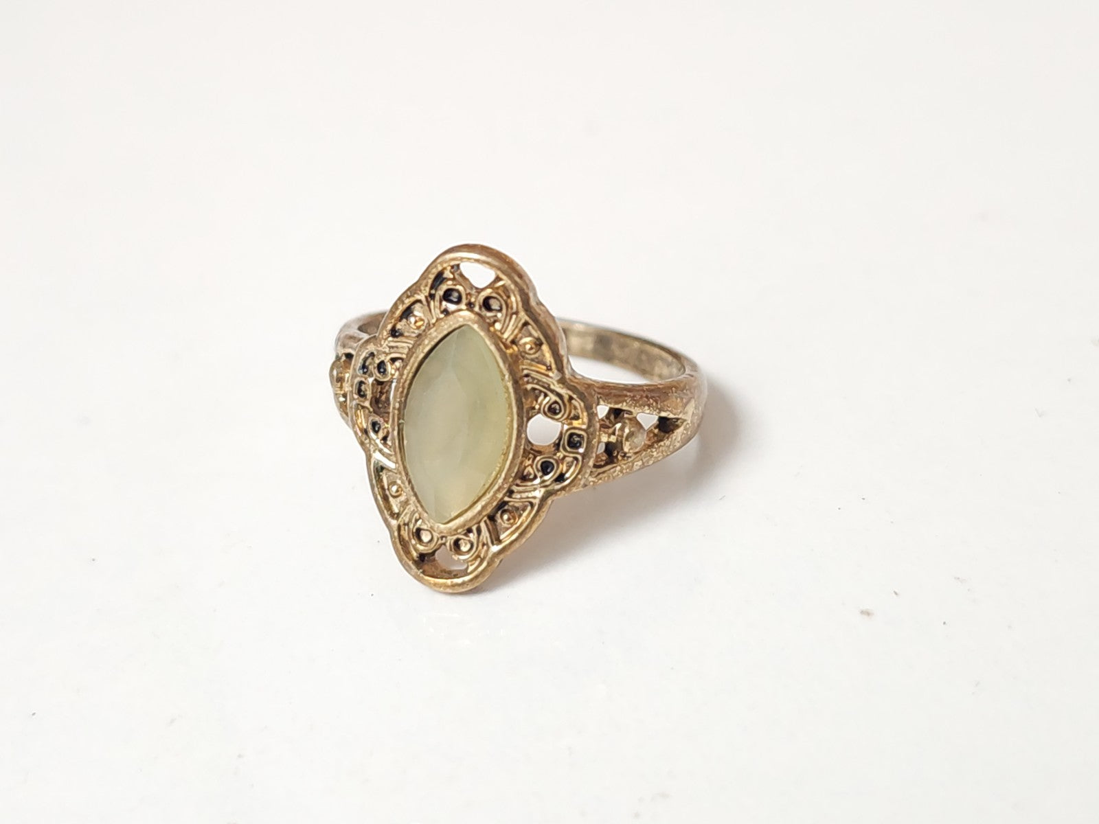 Bague vintage ancienne émaillée taille 54 collection rétro bijou d?occasion