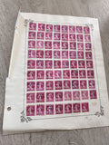 Gros lot ancien timbres Marianne 20c sur planche philatélie étude collection
