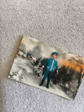 Carte postale illustrée Bonne Année enfant hiver neige CPA REX 2607