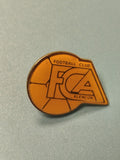 Pin's vintage Football Club Alençon FCA jaune ancien supporter collection