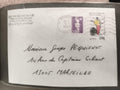 Lettre oblitérée 1991 Roland Garros Marianne timbres France philatélie
