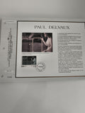 Feuillet CEF Paul Delvaux philatélie tirage limité 5345 timbre Premier Jour