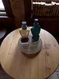 Miniature Parfum Vintage Verre Soufflé Flacon Torse Années 90