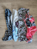 Lot de foulards rétro anciens, accessoires mode vintage pour collectionneurs
