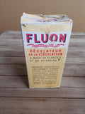 Bouteille ancienne FLUON régulateur circulation années 40 avec boîte vintage