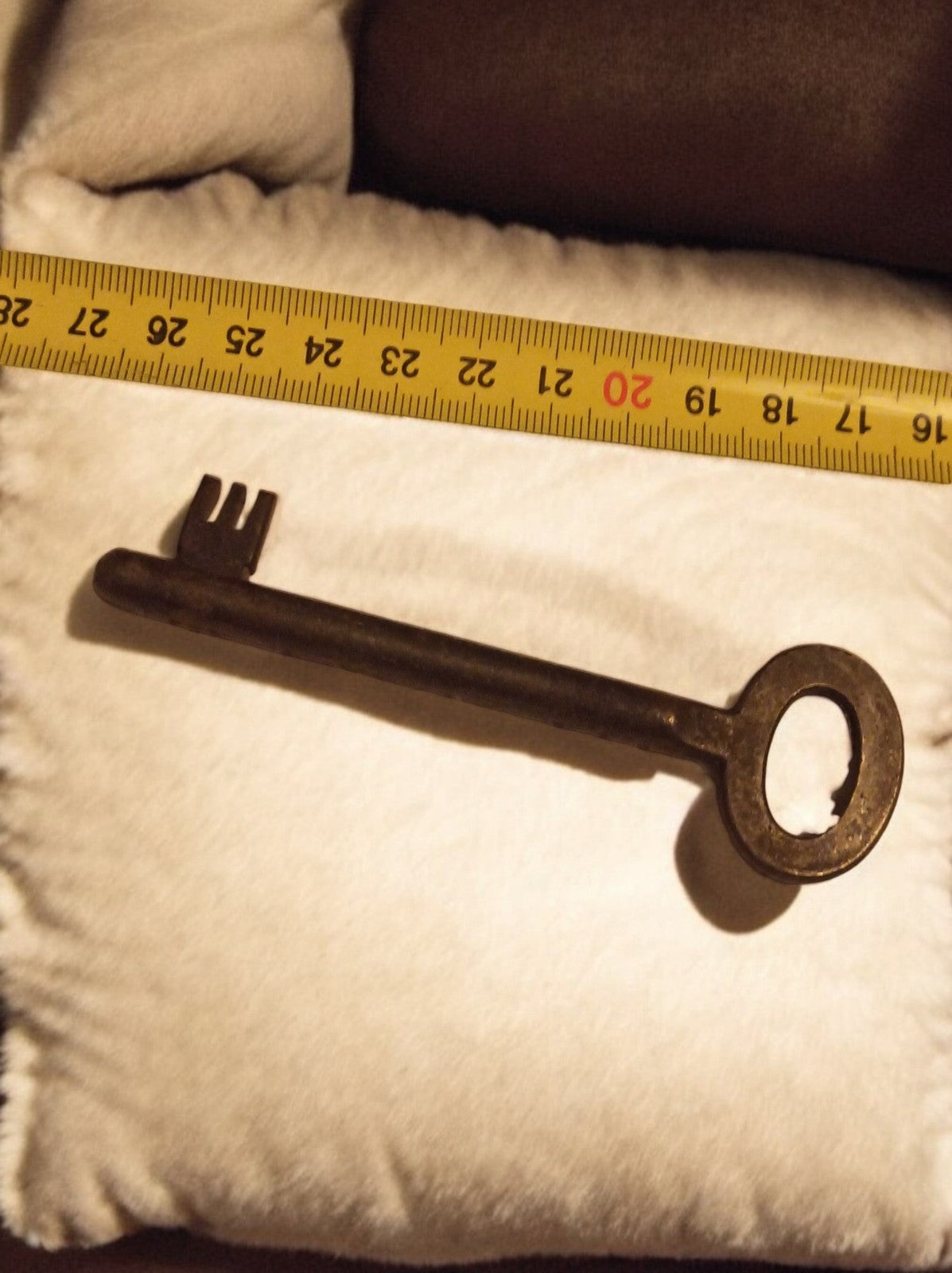 Grande clé ancienne château fer forgé XIXe, clé porte massive, antique key