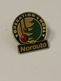 Vintage Norauto pin, retro badge, 80s 90s collection, car accessory