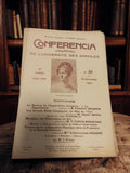 Revue Conférencia journal universitaire 1921 ancien petit format rétro vintage