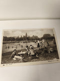 Carte postale ancienne vintage Vichy baigneurs plage rétro collection France