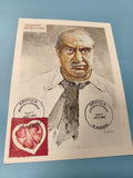 Enveloppe FDC Argilla 2003 Aubagne avec timbre c?ur et illustration portrait
