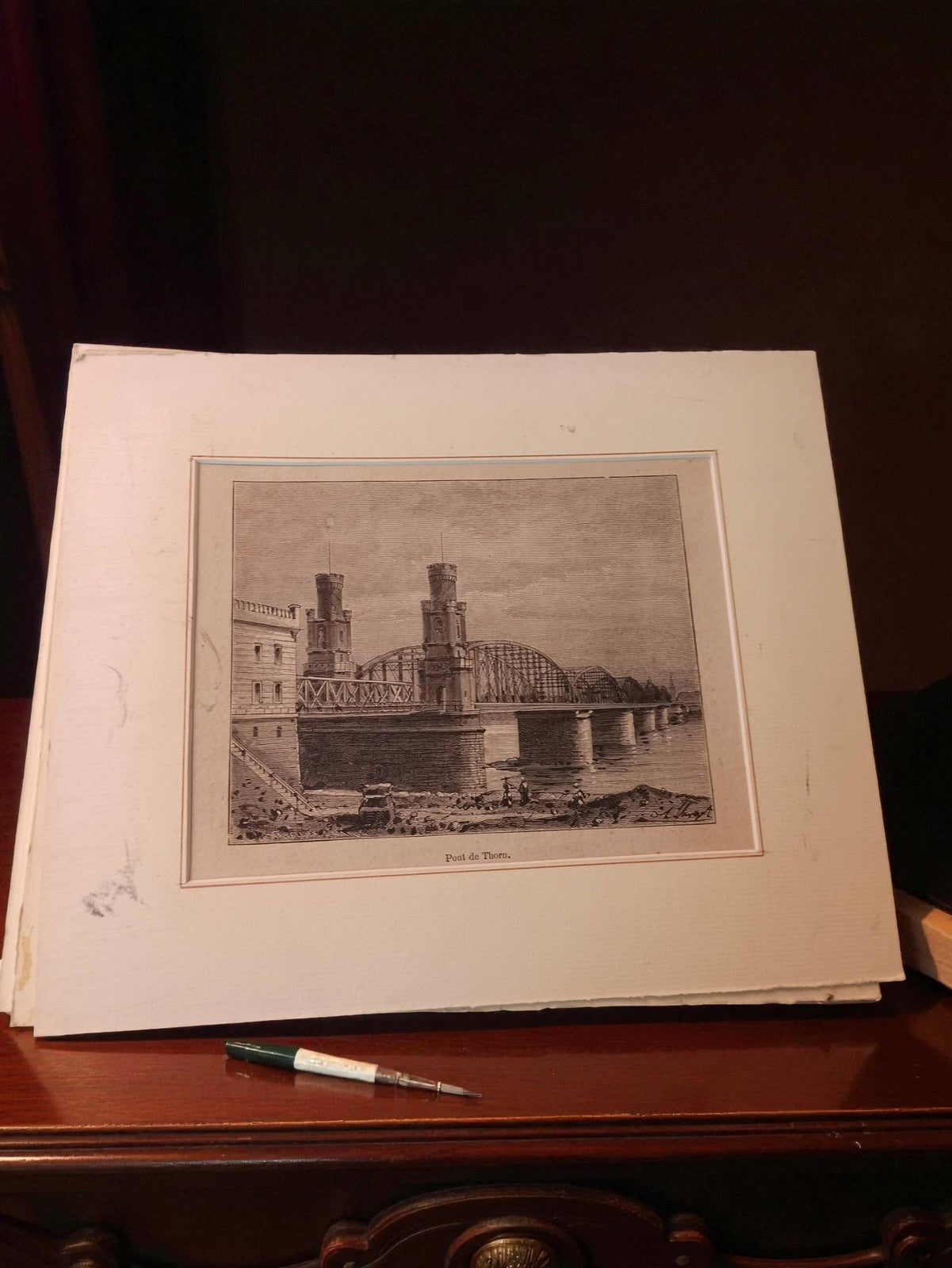 Petite gravure ancienne authentique vintage, art rétro pour collectionneurs