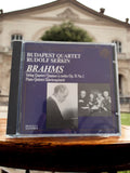 CD Brahms Budapest Quartet Rudolf Serkin classique vintage masterisé