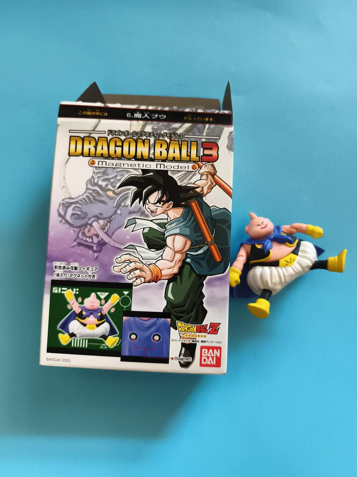 Figurine Dragon Ball Z Majin Buu Bandai 2005 avec boîte Magnetic Model