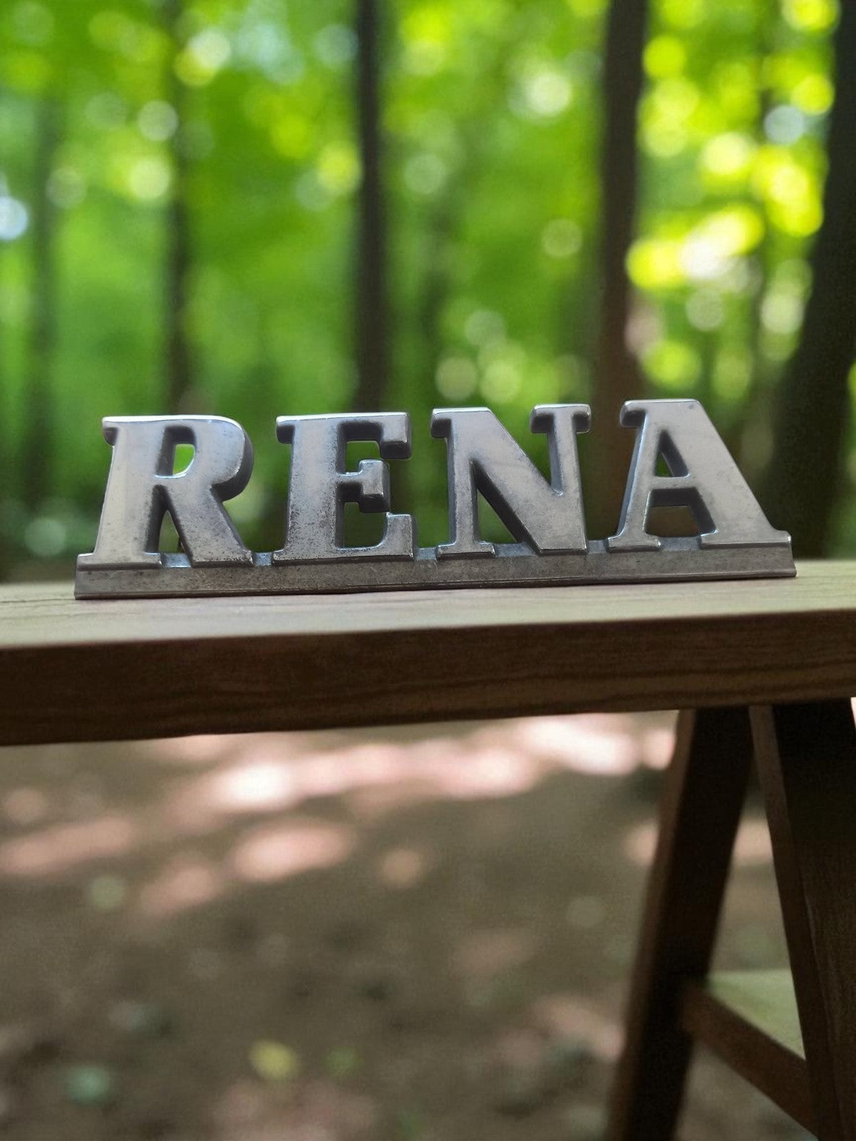 Plaque ancienne RENA Renault voiture vintage déco rétro garage à restaurer