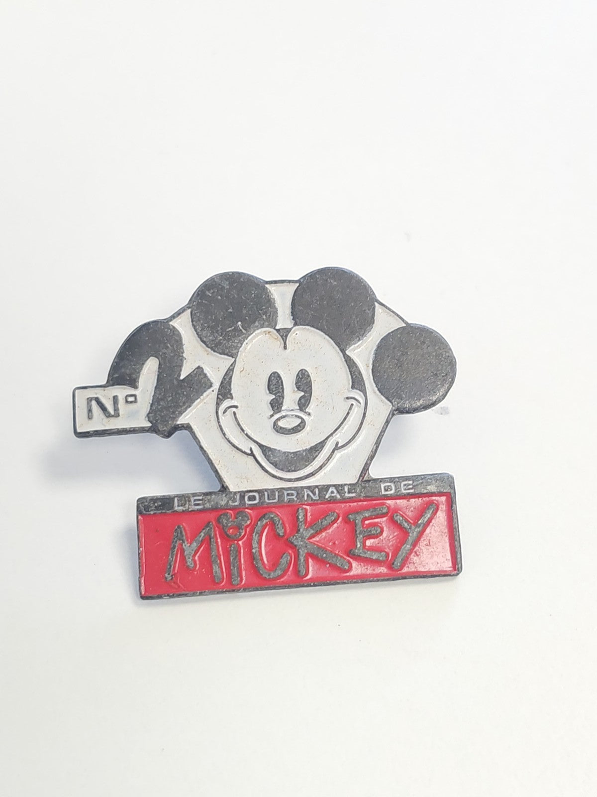 Pin's vintage ancien Le Journal de Mickey rétro, badge collection Disney rare
