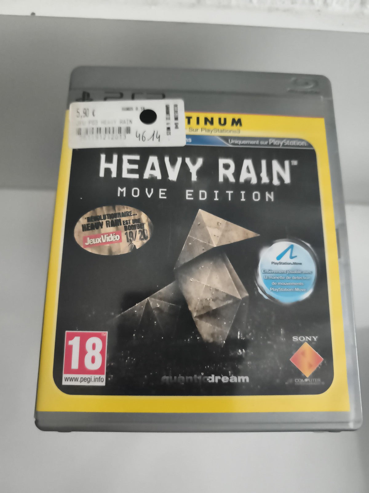 Jeu PS3 Heavy Rain Move Edition Platinum PlayStation 3 Sony