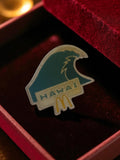 Pin's vintage McDonald's Hawaï vague bleu rétro fast-food ancien publicité